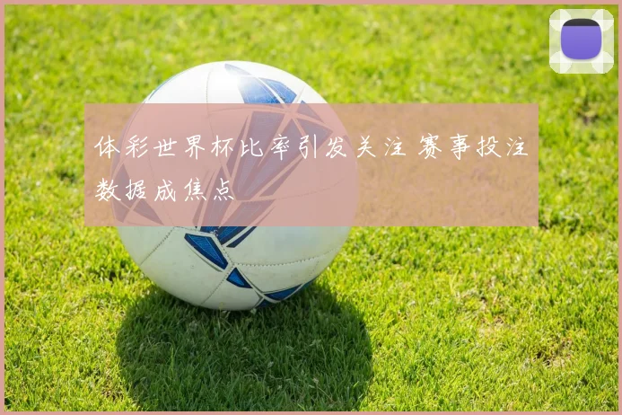 体彩世界杯比率引发关注 赛事投注数据成焦点